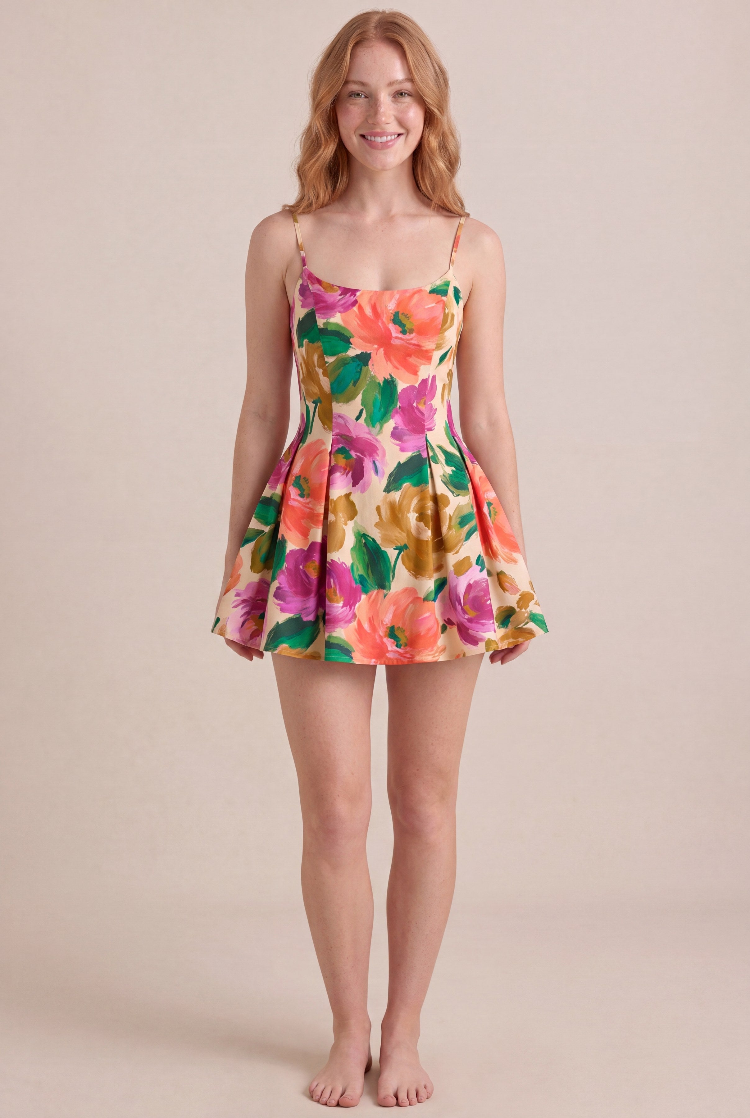Atelier Bloom Floral Dress — Regular Mini, front