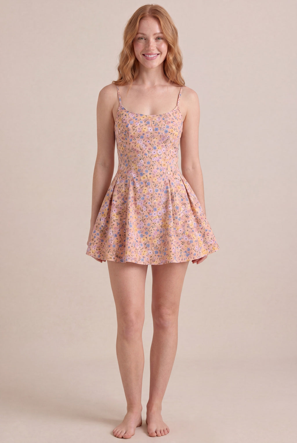 Bridgerton Ditsy Floral Dress — Regular Mini, front