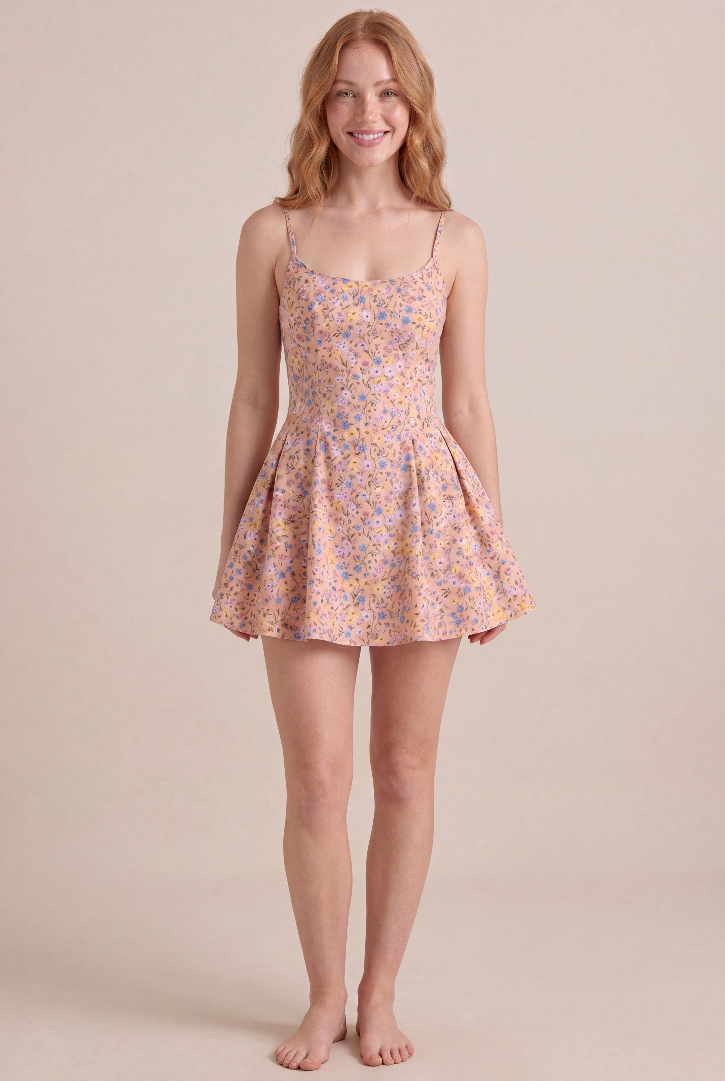 Bridgerton Ditsy Floral Dress — Regular Mini, front