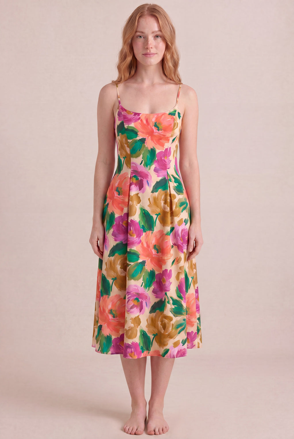 Atelier Bloom Floral Dress — Regular Midi, front
