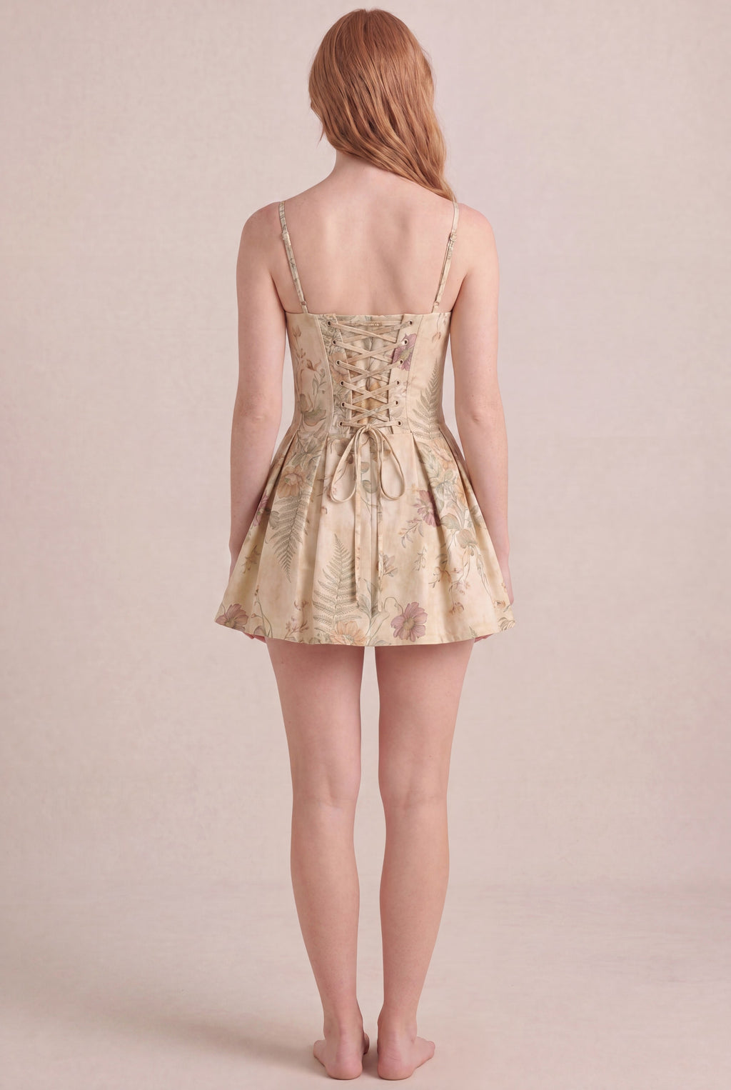 Wildflower Press Floral Dress — Corset Mini, back