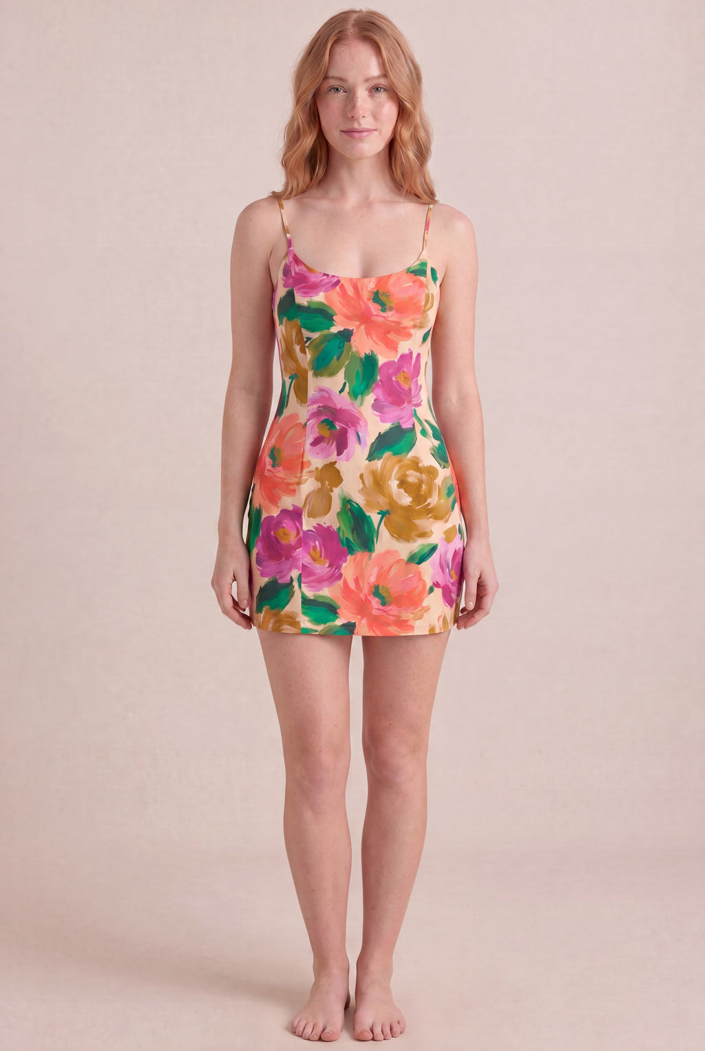 Atelier Bloom Floral Dress — Bodycon Mini, front