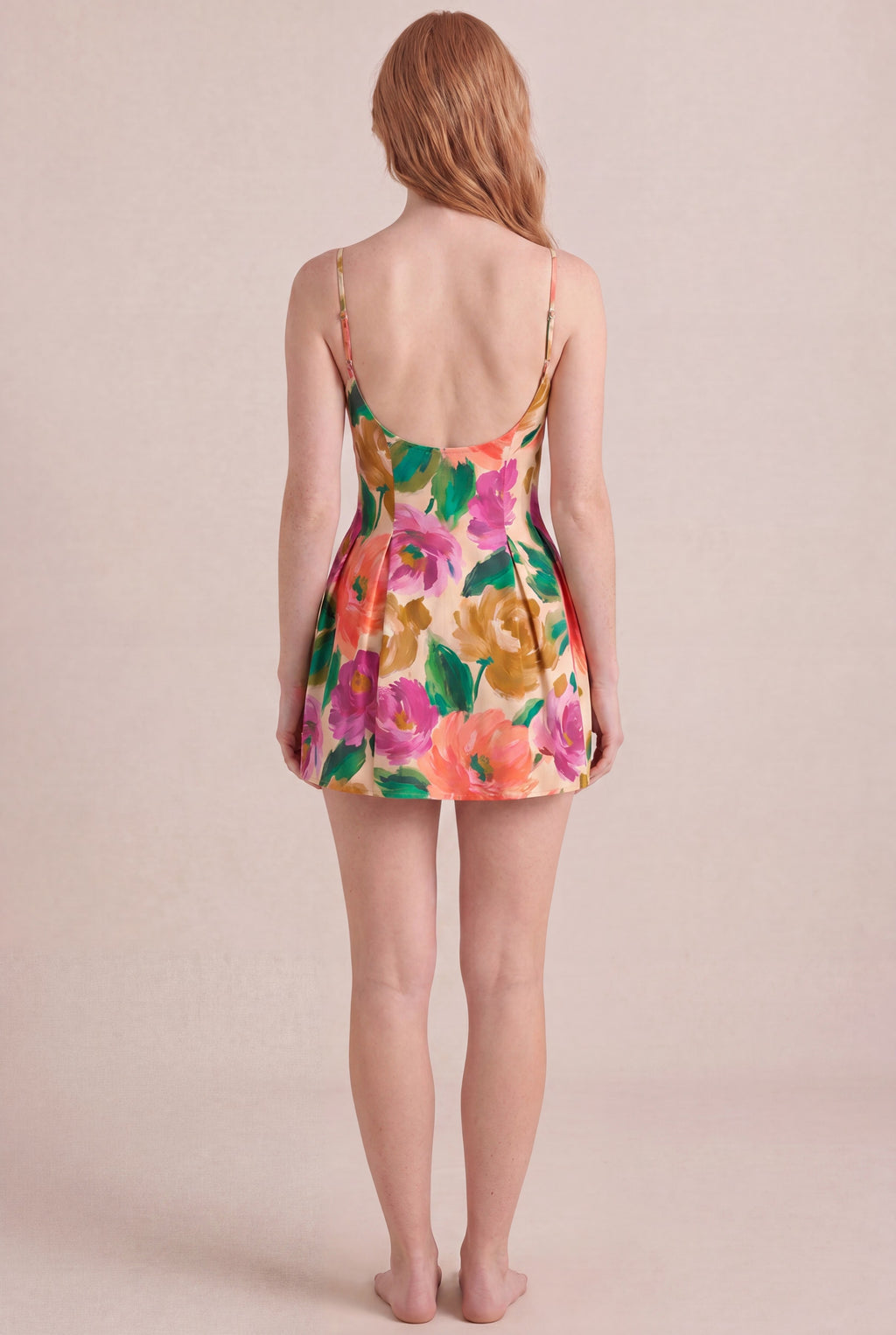 Atelier Bloom Floral Dress — Bodycon Mini, back