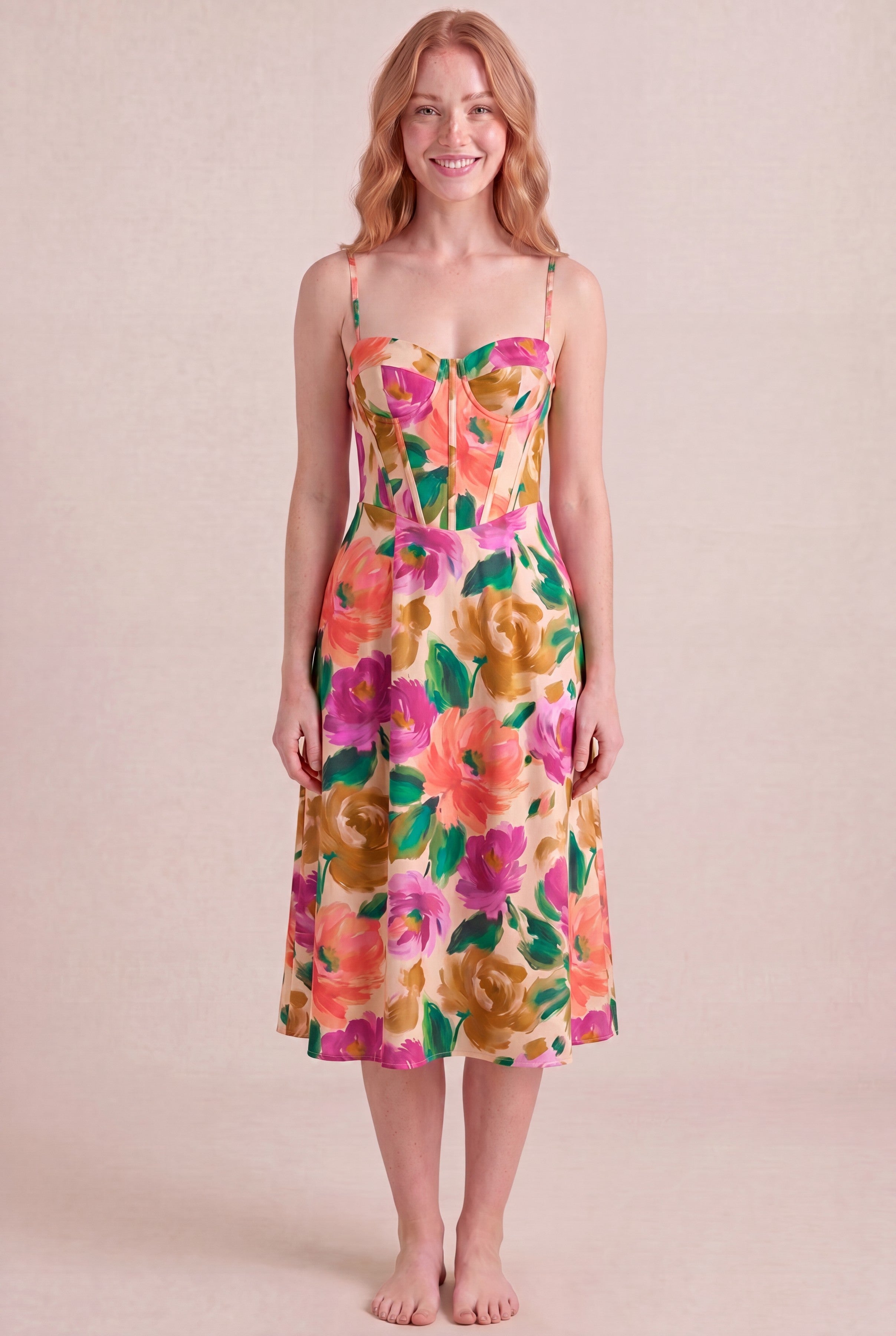 Atelier Bloom corset midi front