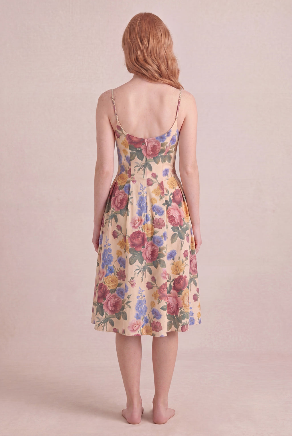 Vintage Rose Regular Midi back